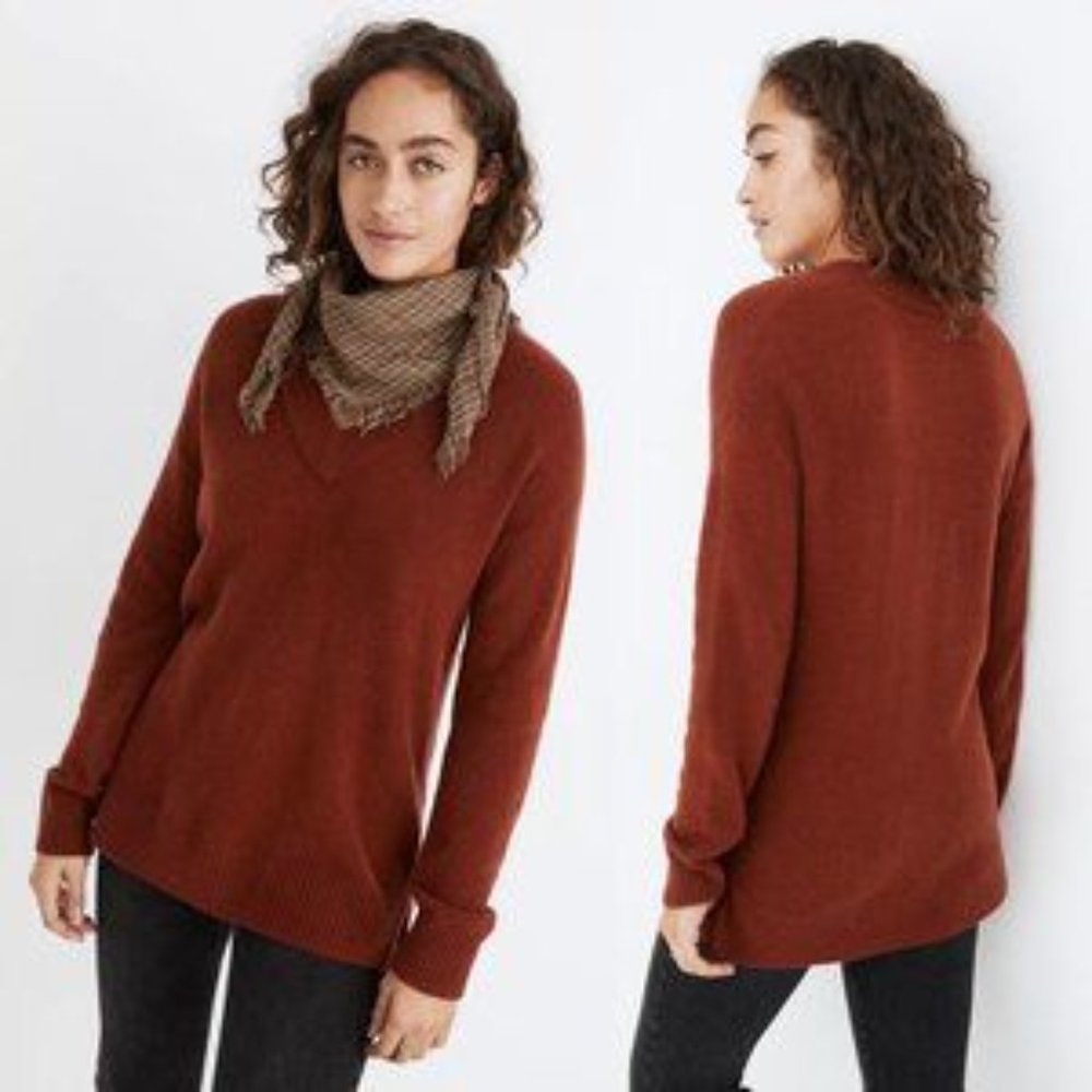 Madewell Bartlett V-neck Pullover Sweater